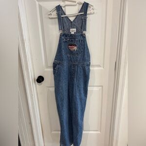 Christopher & Banks Blue Denim Overalls